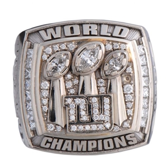 2007 New York Giants Super Bowl Championship Player Ring - Danny Ware - With Display Box